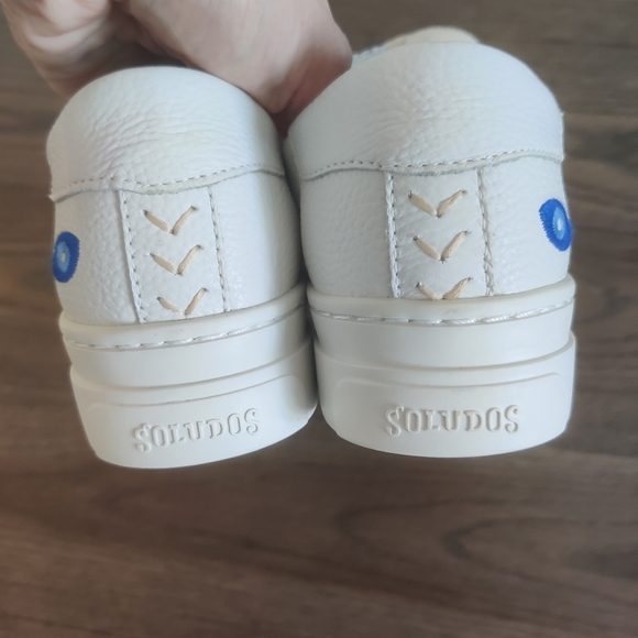 SOLUDOS Ibiza Platform Sneaker Evil Eye Oasis White NWOB Retail $200 - Picture 9 of 10